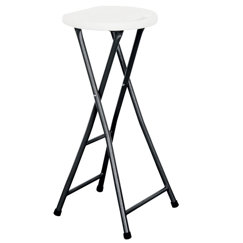 Tabouret pliant blanc