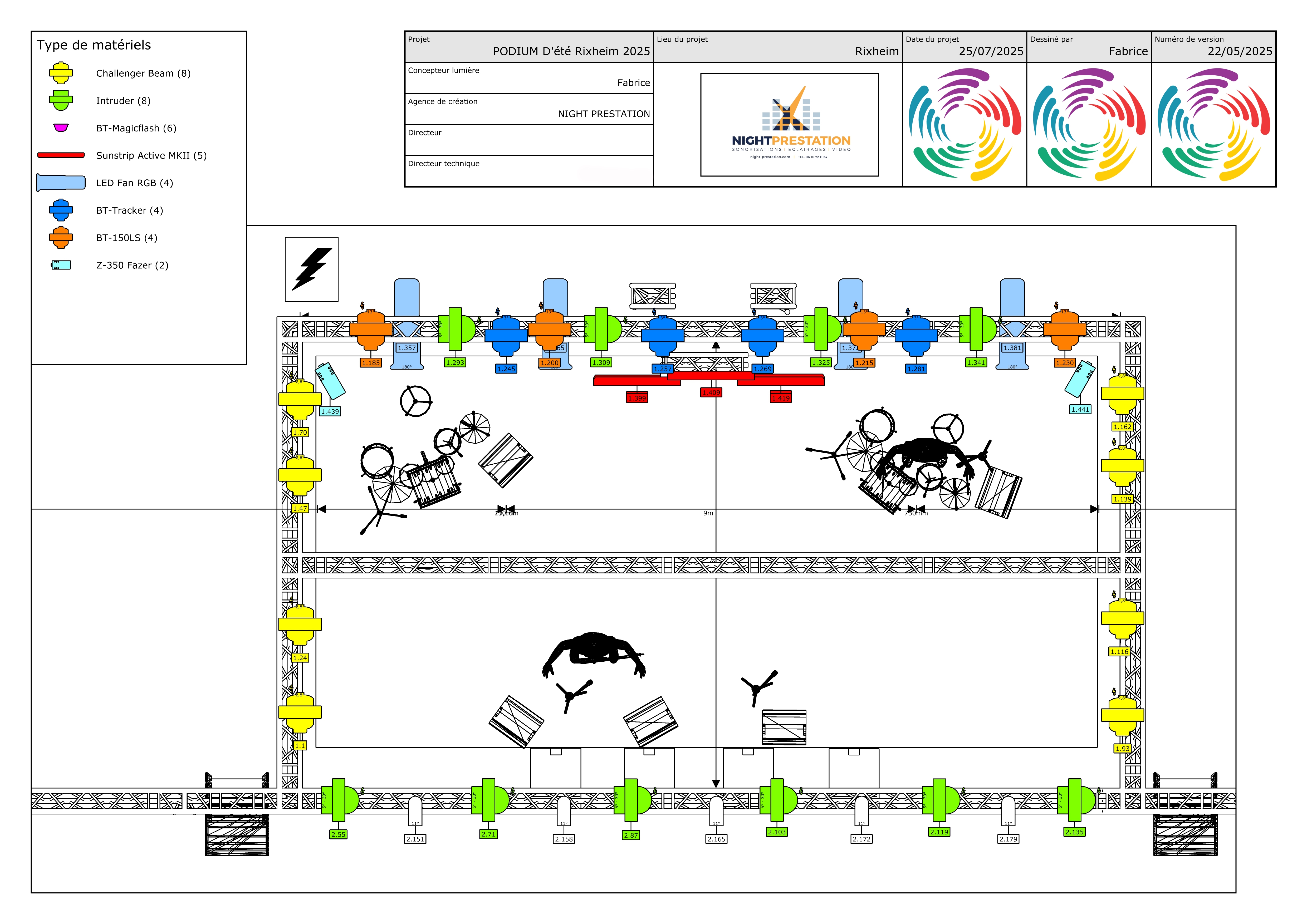Plan de conception lumière en 3D